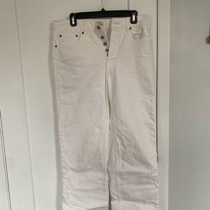 Zara white baggy jeans